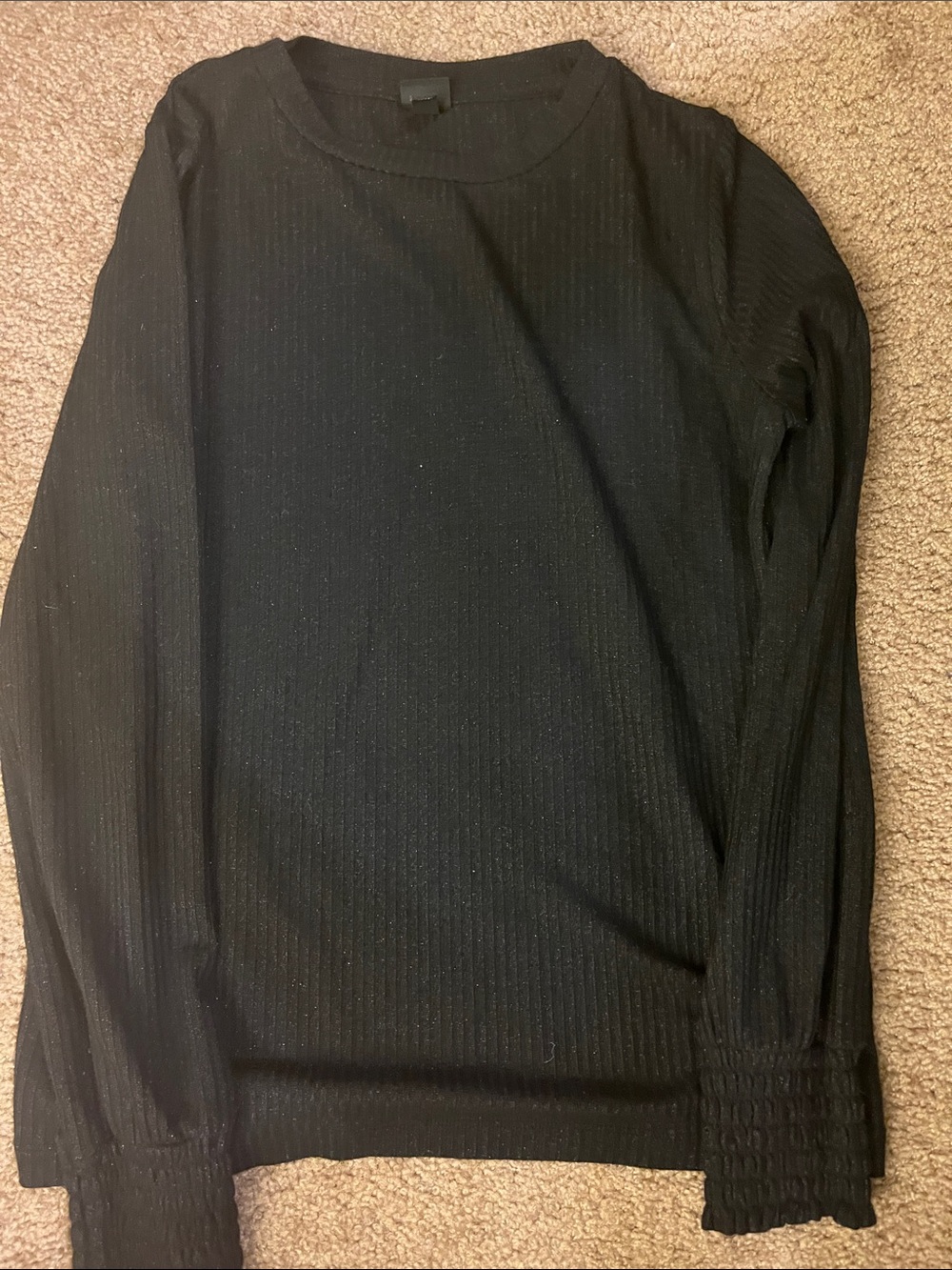 art class Black Long Sleeve Ribbed Tee